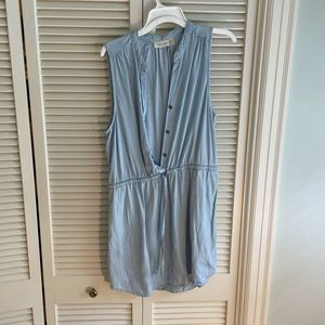 Denim-Like Sleeveless Dress